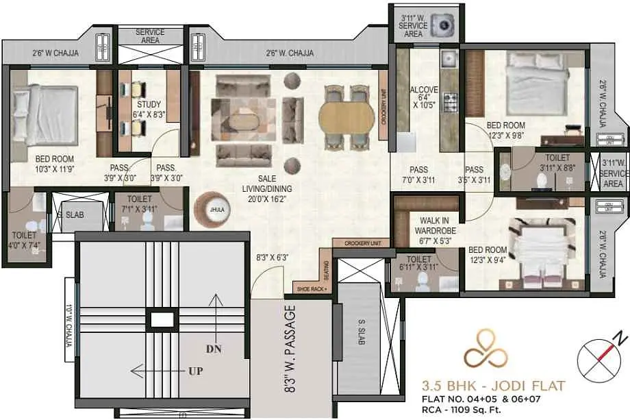3.5 BHK