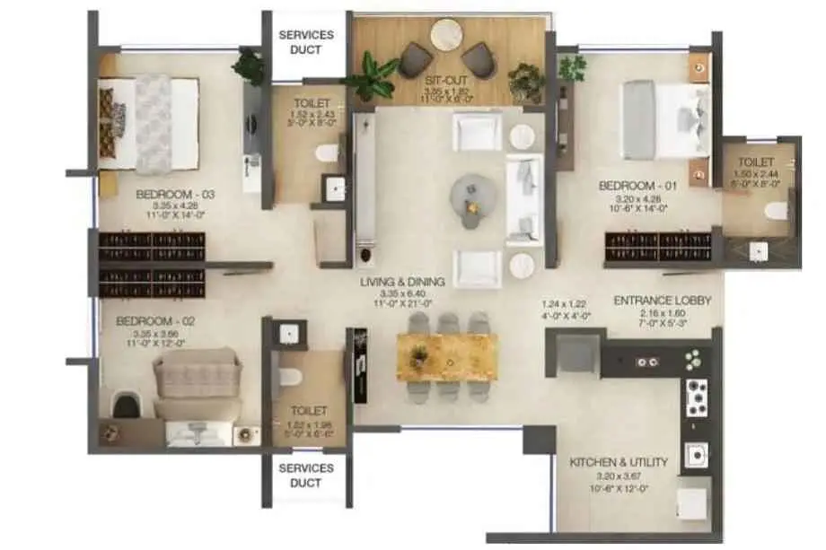 3 BHK