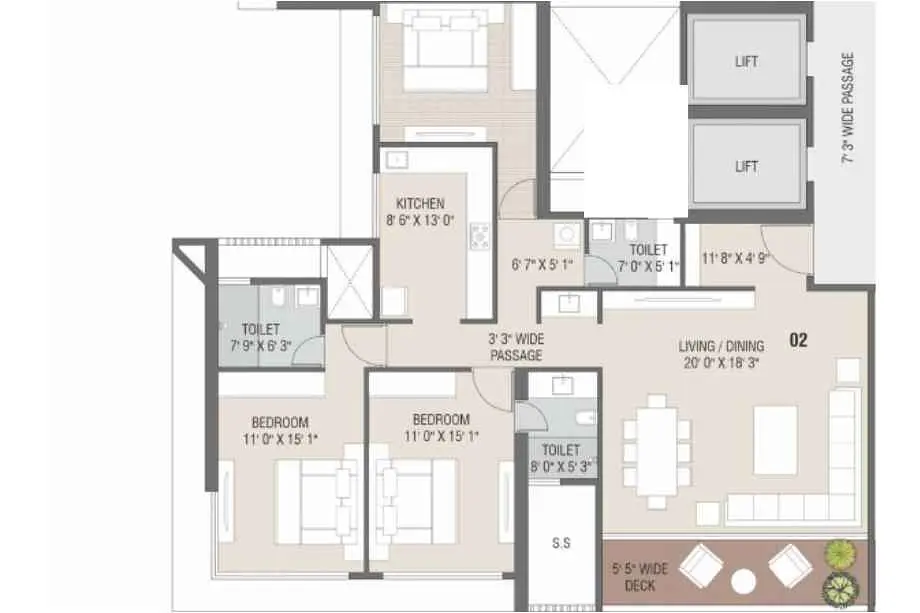 3 BHK