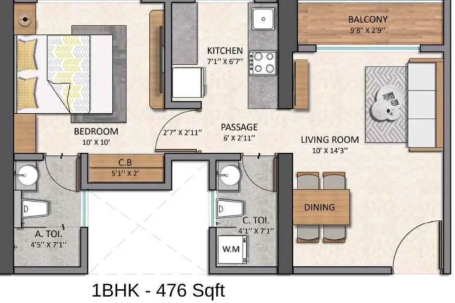 1 BHK