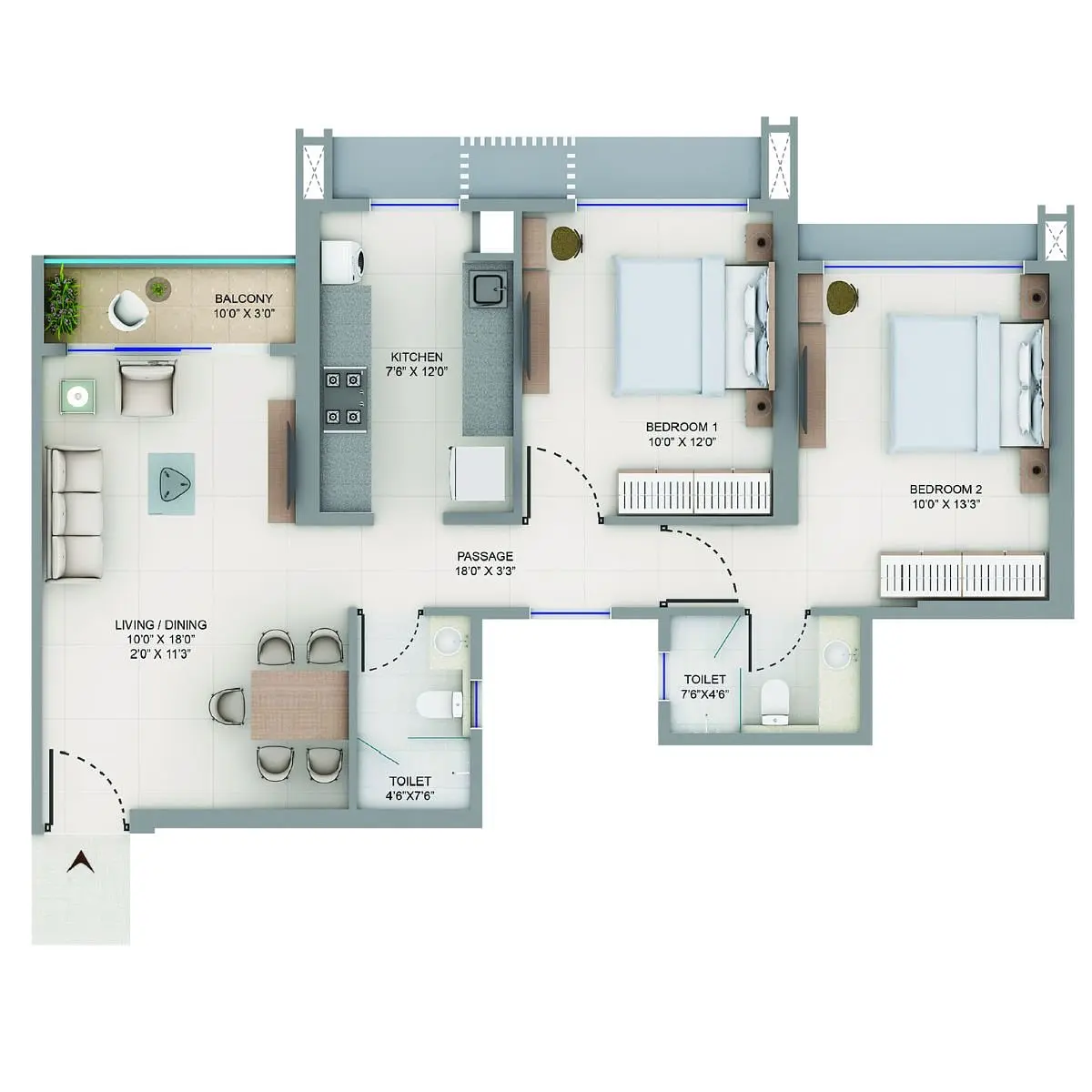 2 BHK