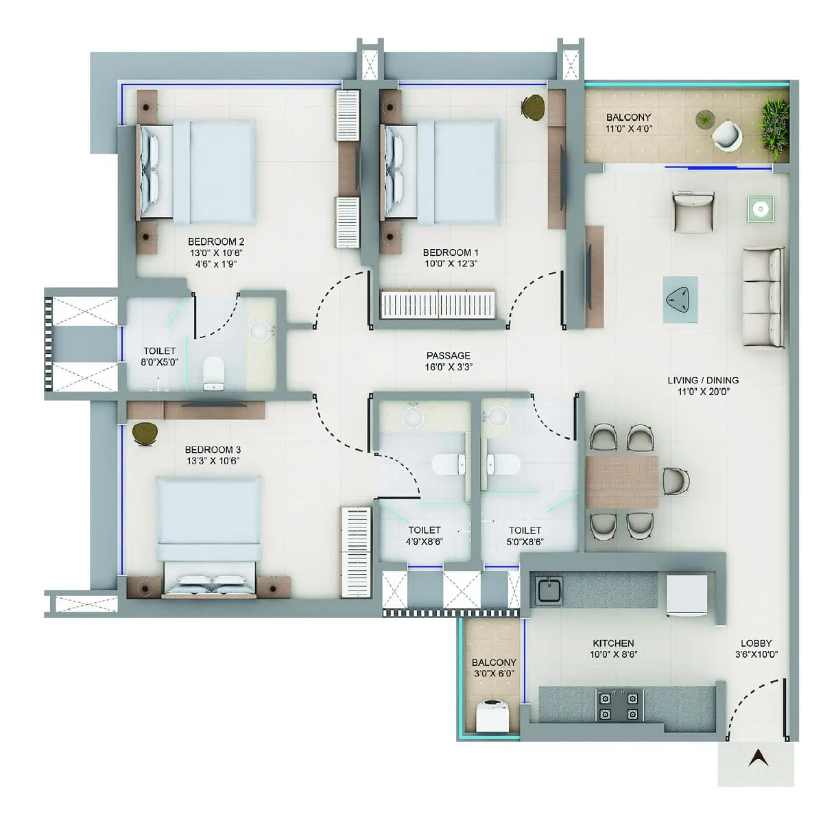 3 BHK