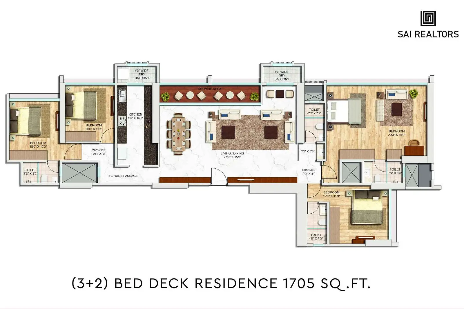 2+3 BHK