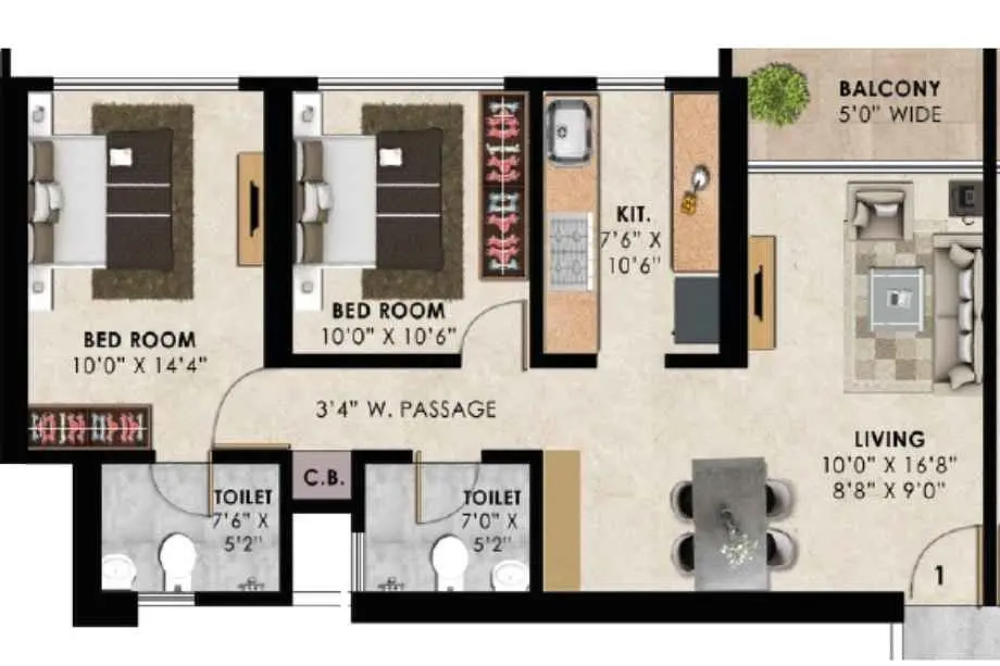 2 BHK