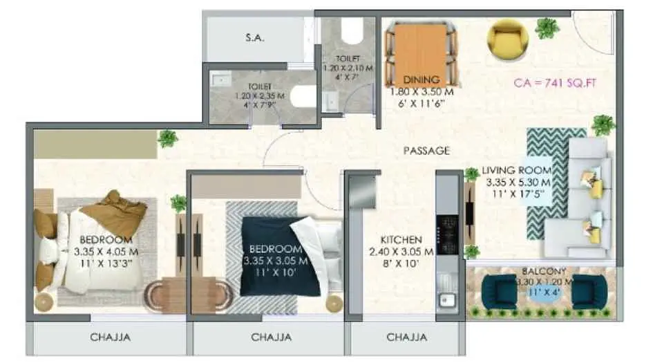 2 BHK