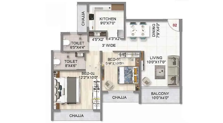 2 BHK