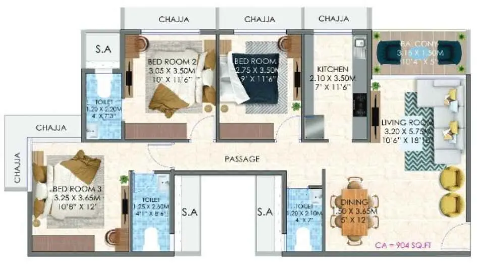 3 BHK