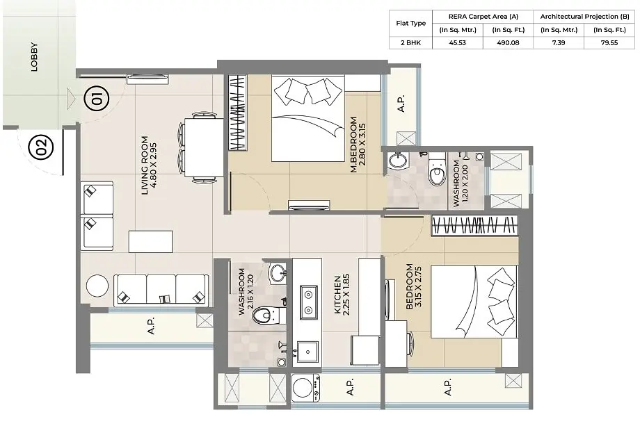 2 BHK