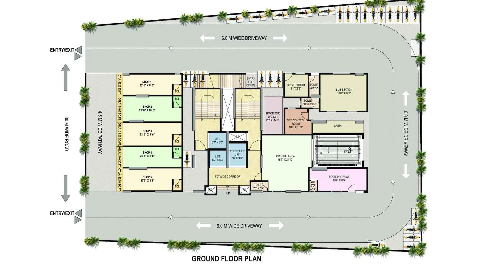 Kamdhenu-zenith-ground-floor-plan