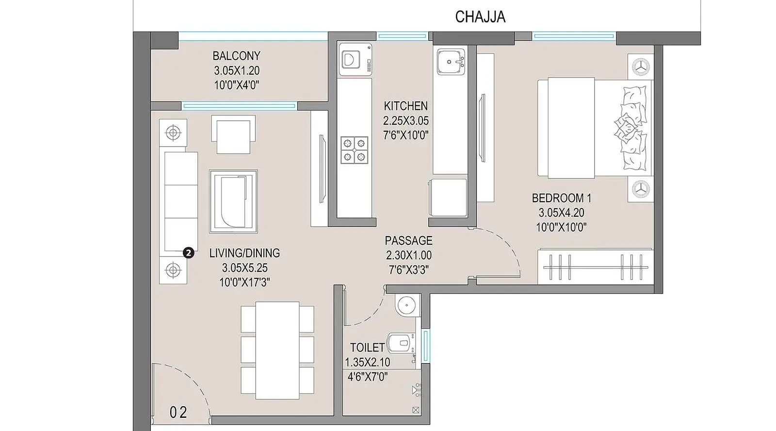 1 BHK