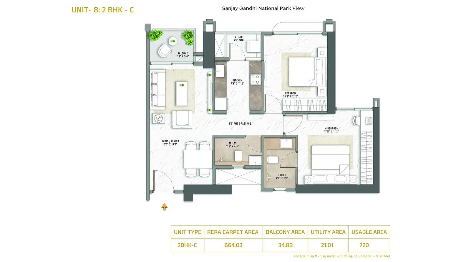 2-BHK-664-sqft