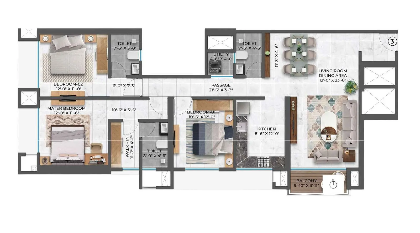 3 BHK