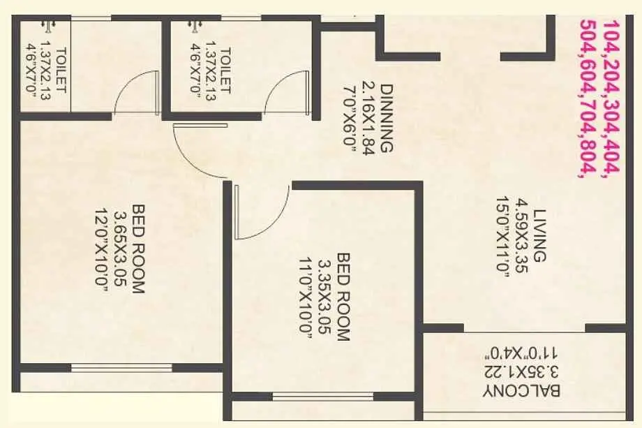 639 Sqft