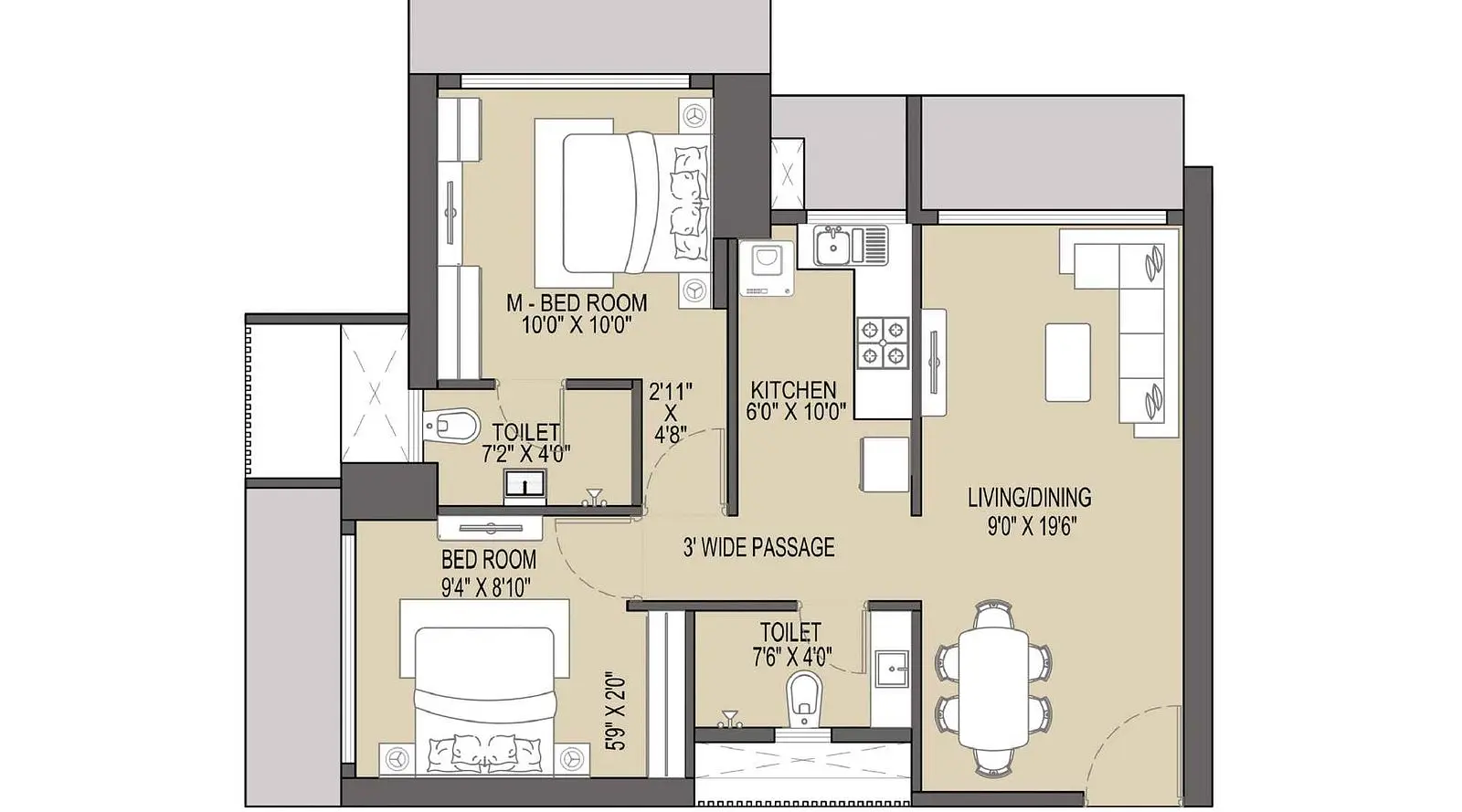 2 BHK