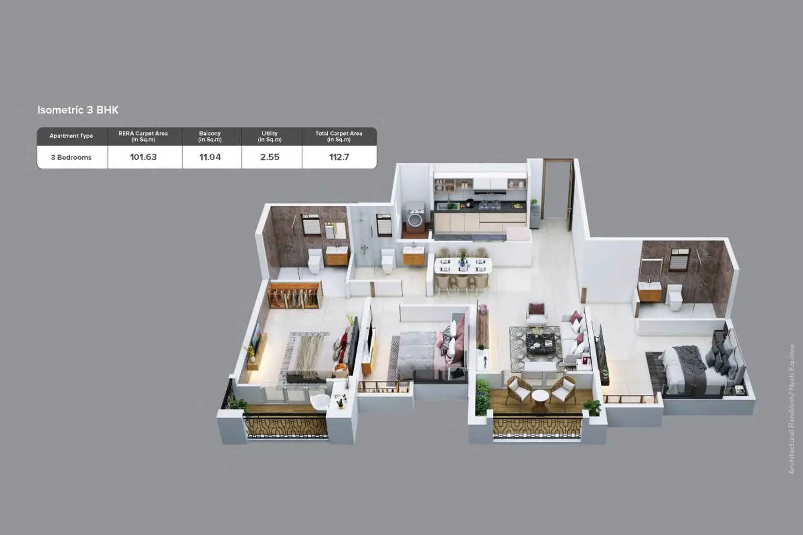Nyati Equinox-3-BHK